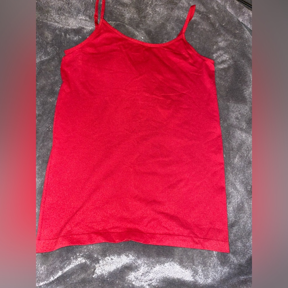 Red tank top